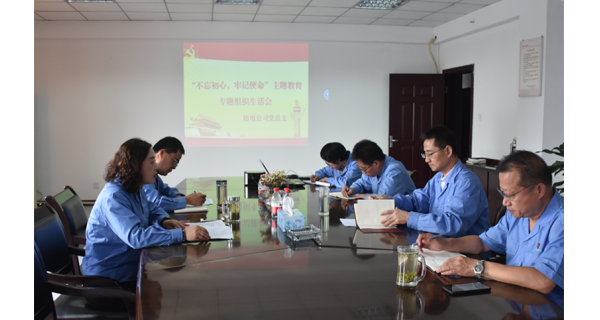 ▌長(zhǎng)嶺紡電新聞 ▌長(zhǎng)嶺紡電公司召開(kāi)“不忘初心、牢記使命”主題教育組織生活會(huì)